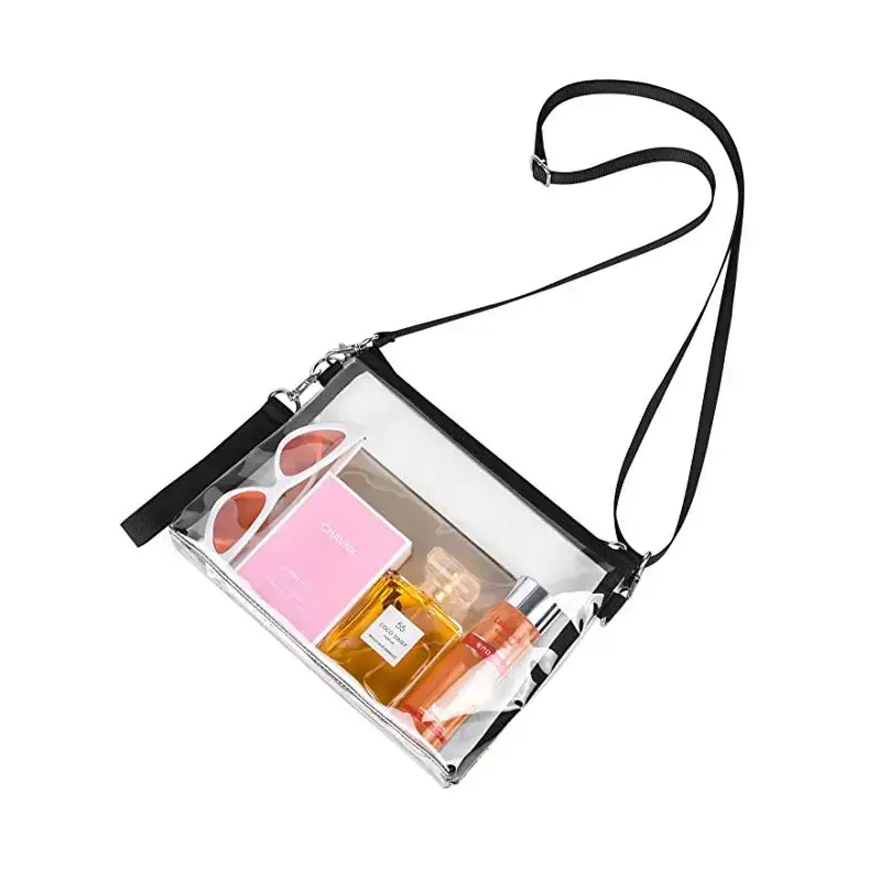 Transparent Crossbody Bag with Long Strap - Image 4