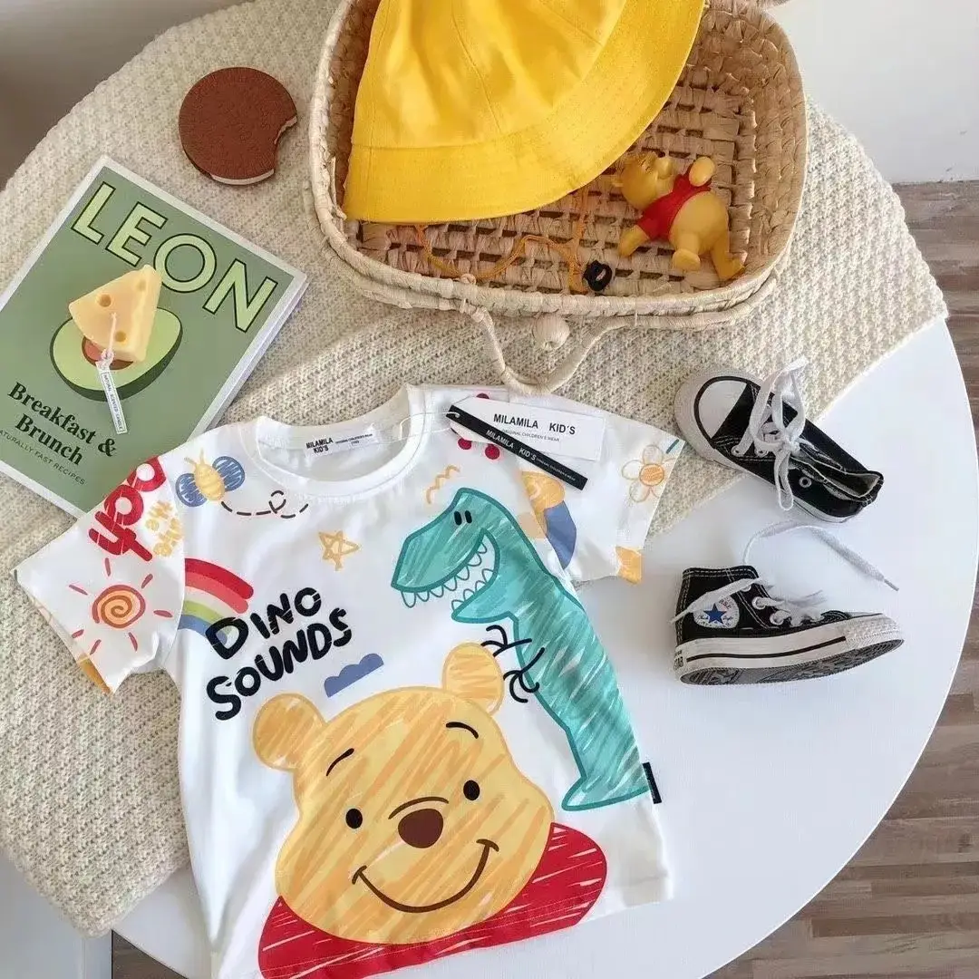 Kids Western Graphic Cotton T-Shirt Rainbow Cartoon — feature 4