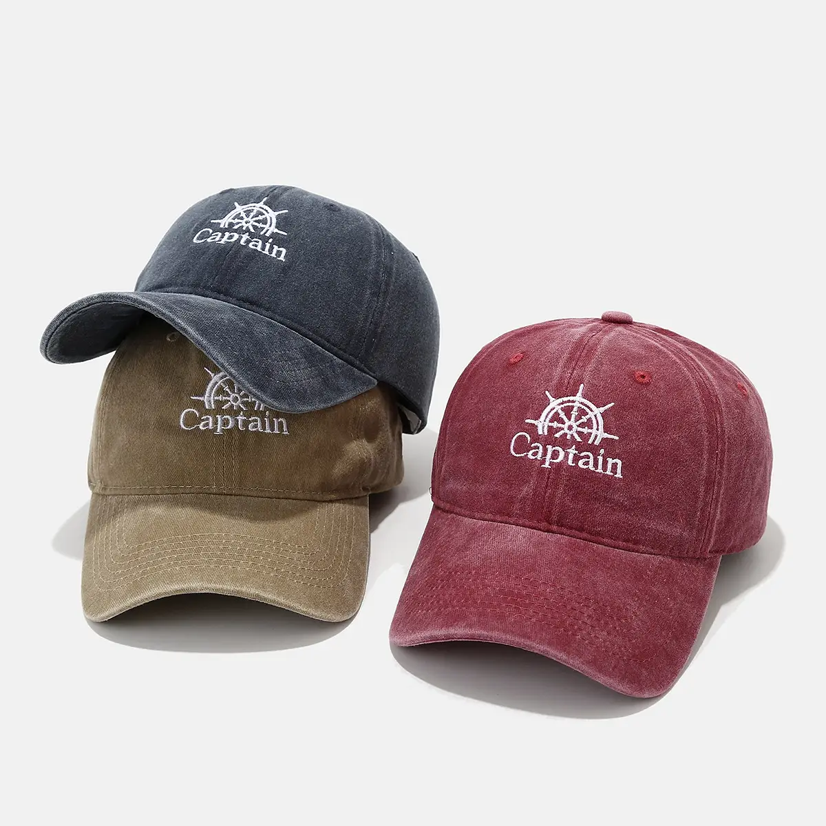 Captain Embroidered Blue Baseball Cap for Men — feature 2
