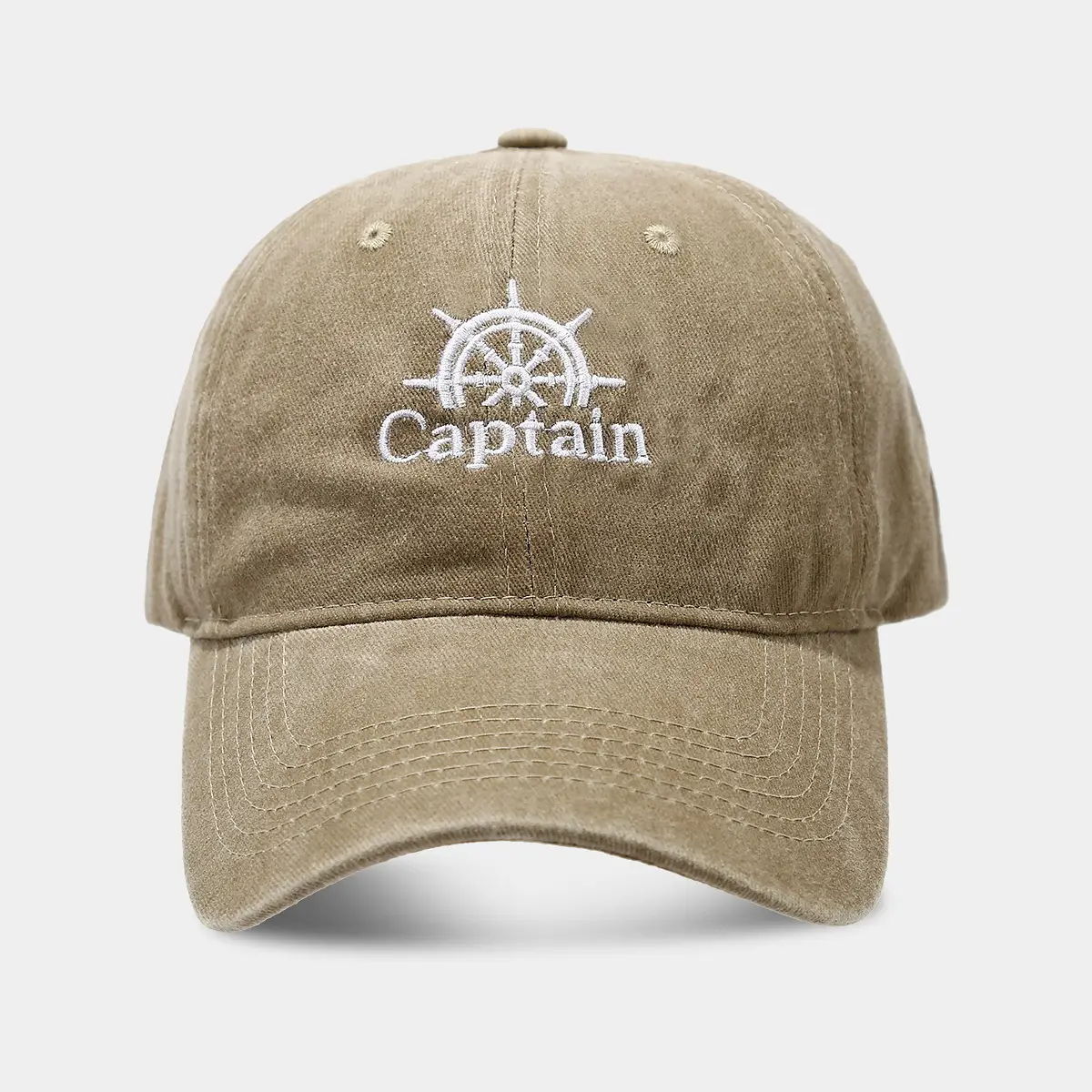 Captain Embroidered Blue Baseball Cap for Men - Image 2