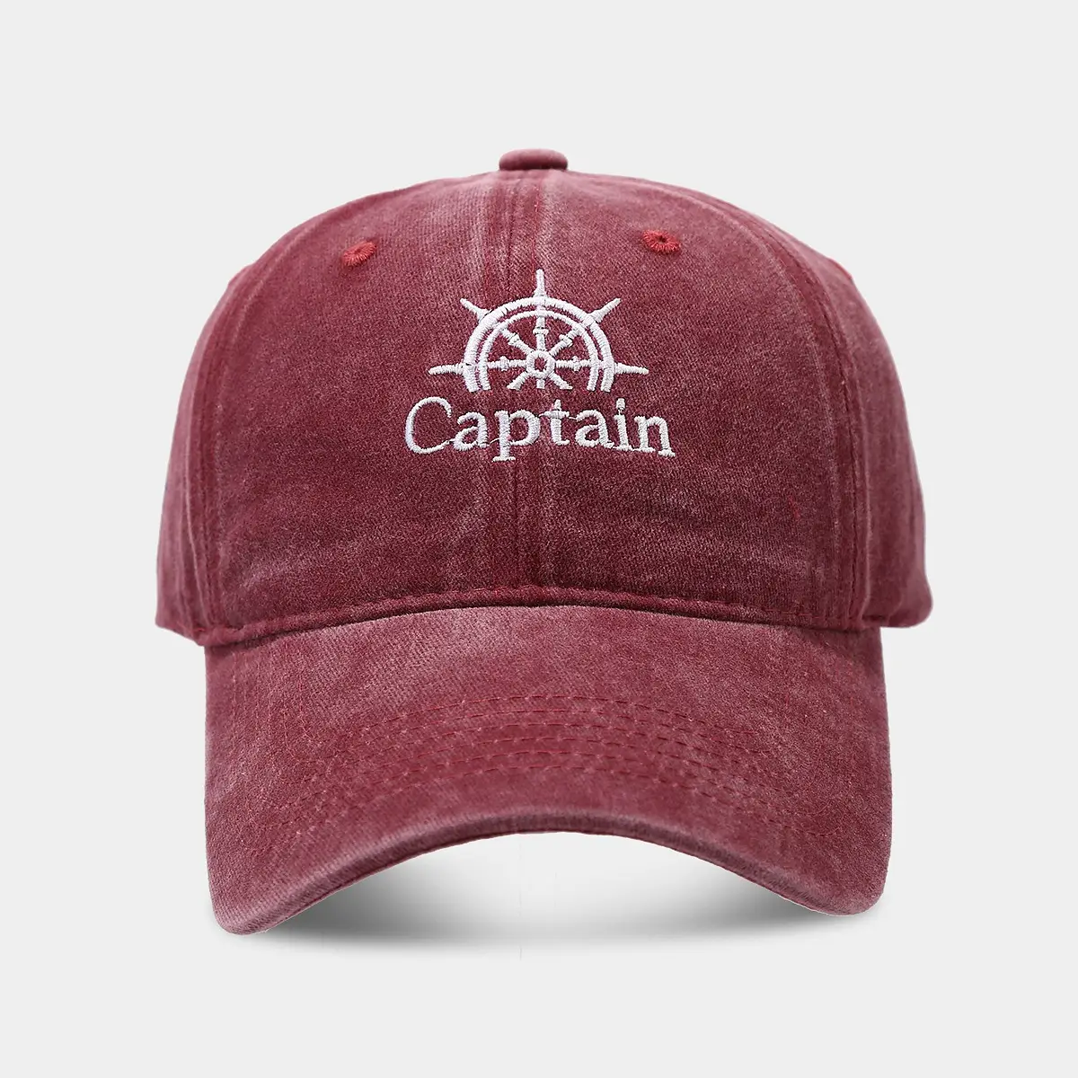 Captain Embroidered Blue Baseball Cap for Men - Image 3