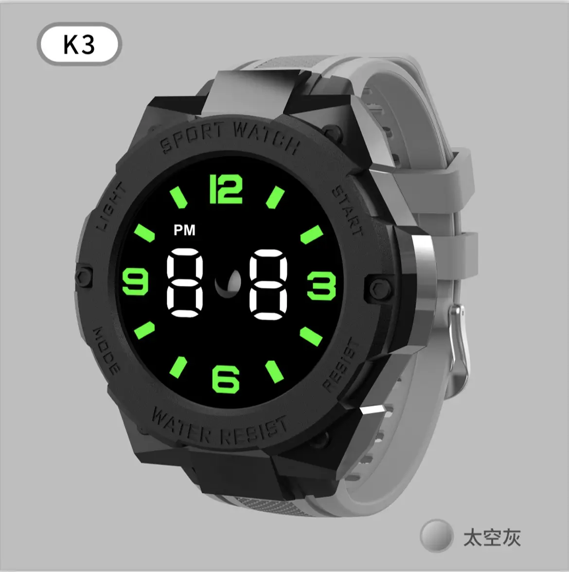Dual Color LED Digital Watch for Men Women Sports Wear - Image 4