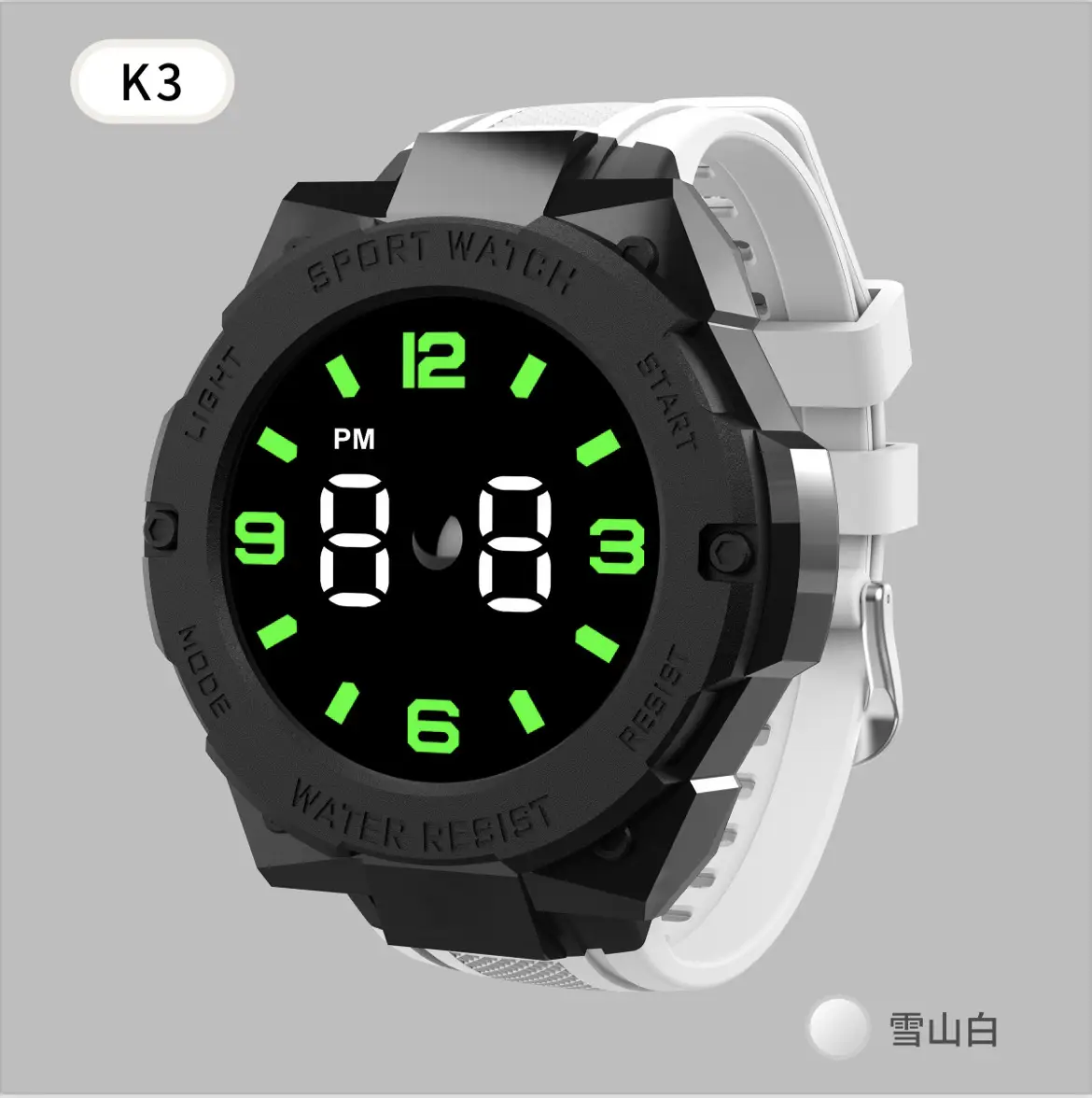 Dual Color LED Digital Watch for Men Women Sports Wear - Image 2