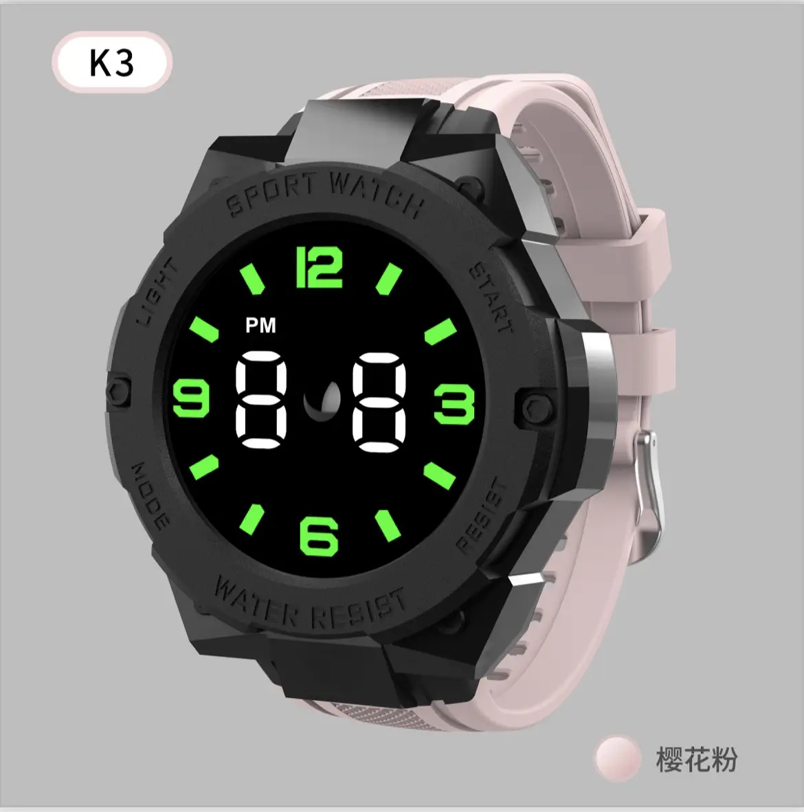 Dual Color LED Digital Watch for Men Women Sports Wear - Image 3