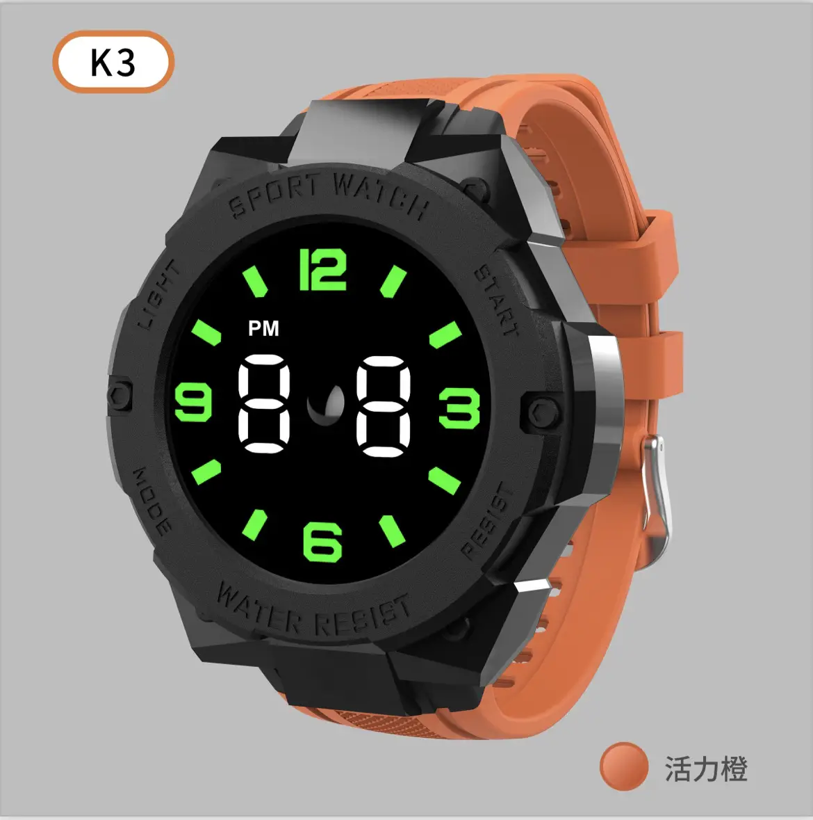 Dual Color LED Digital Watch for Men Women Sports Wear - Image 5
