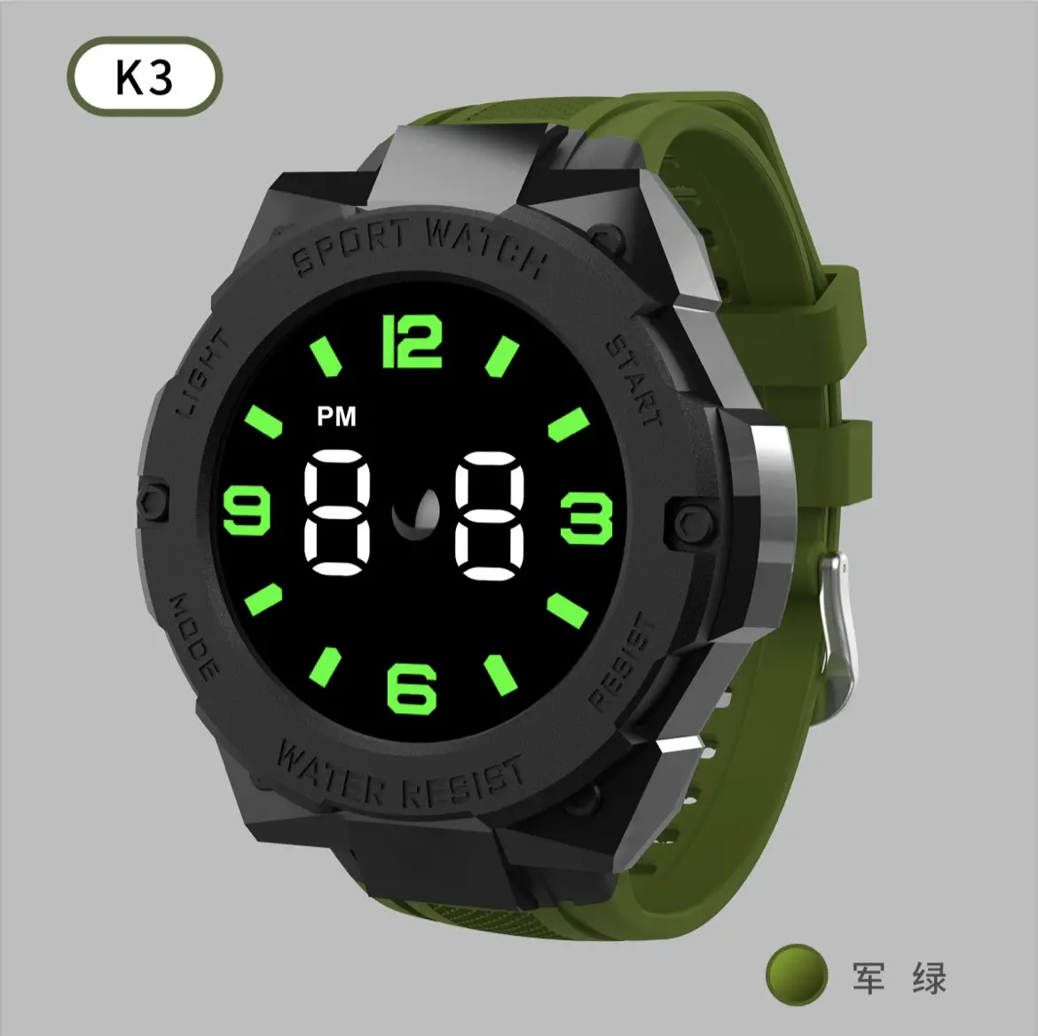 Dual Color LED Digital Watch for Men Women Sports Wear - Image 6