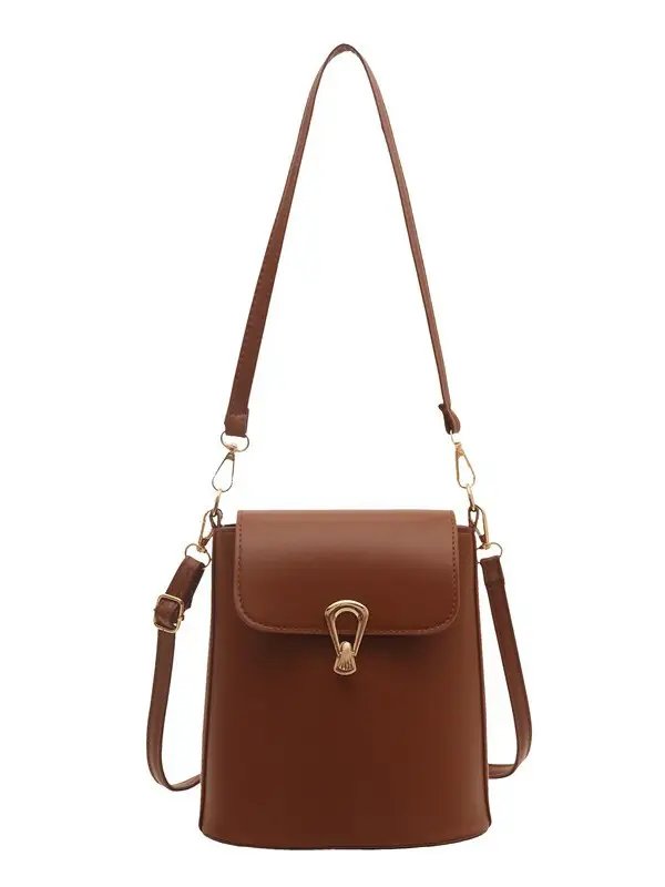 Brown Leather Bucket Bag for Women 2025 - Image 10