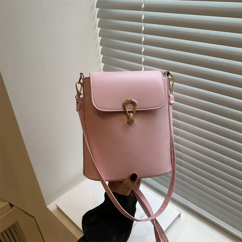 Brown Leather Bucket Bag for Women 2025 - Image 3