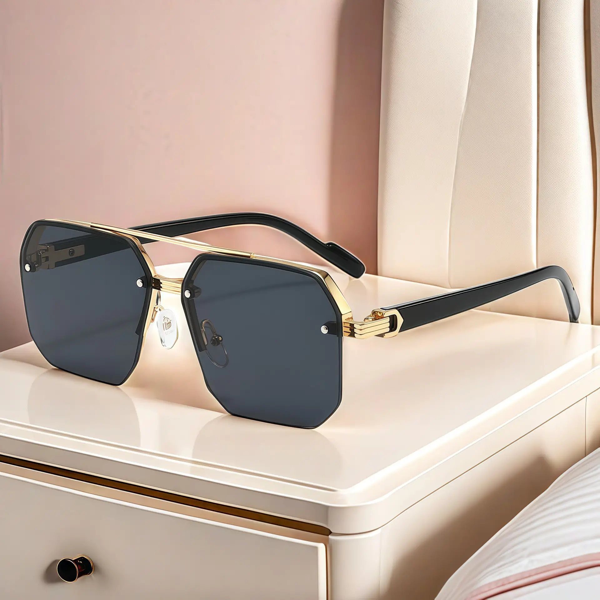Anti-Ultraviolet Half Frame Driving Sunglasses for Boys - Image 10
