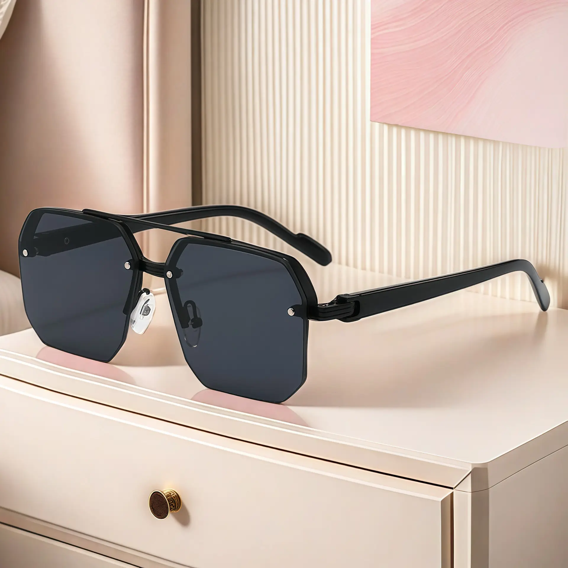 Anti-Ultraviolet Half Frame Driving Sunglasses for Boys - Image 12