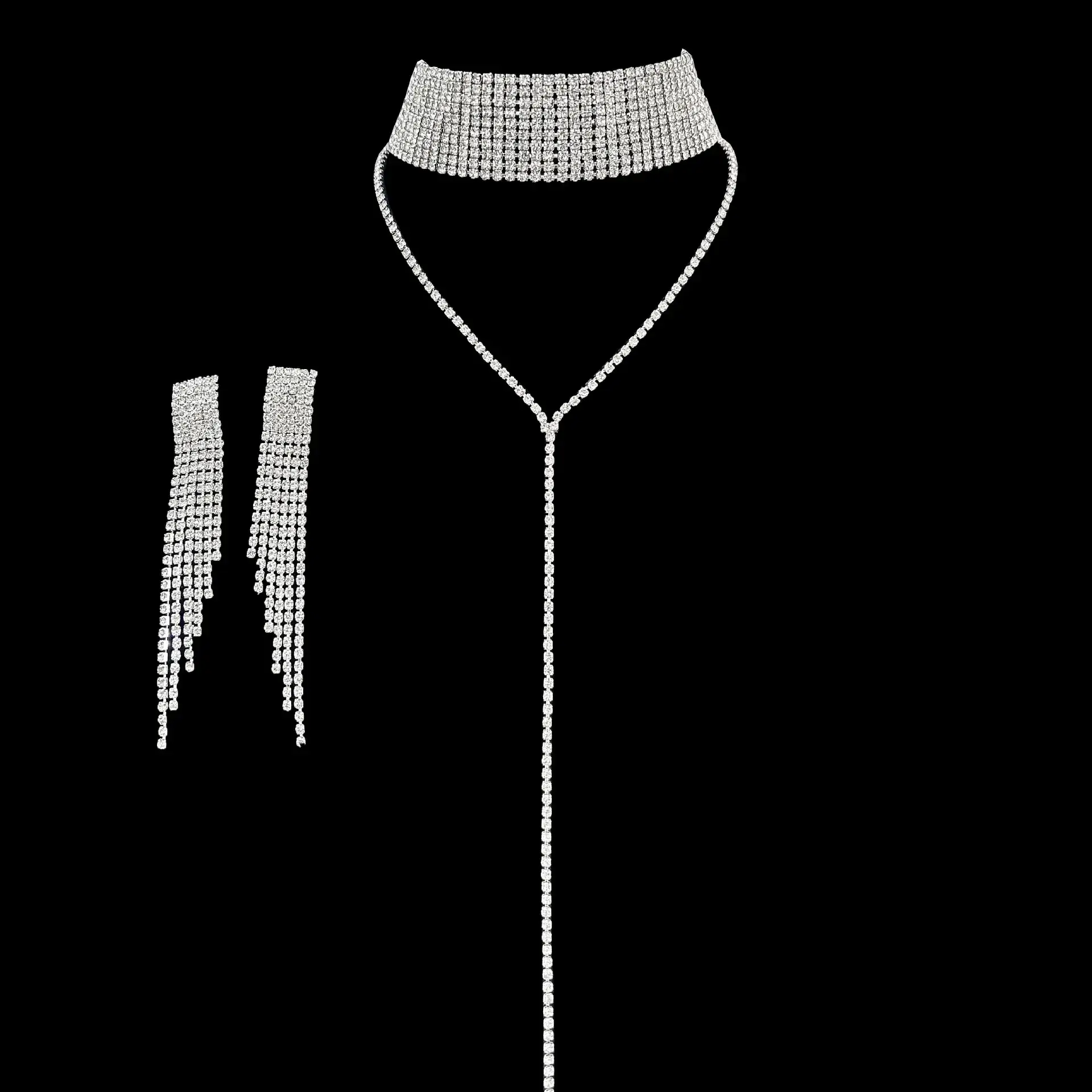 Luxury Crystal Crossbody Earrings for Women - Image 4