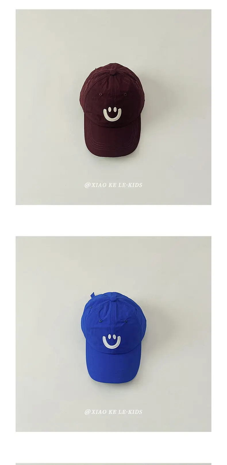 Blue Smile Face Cap for Girls Summer Sunshade — feature 11