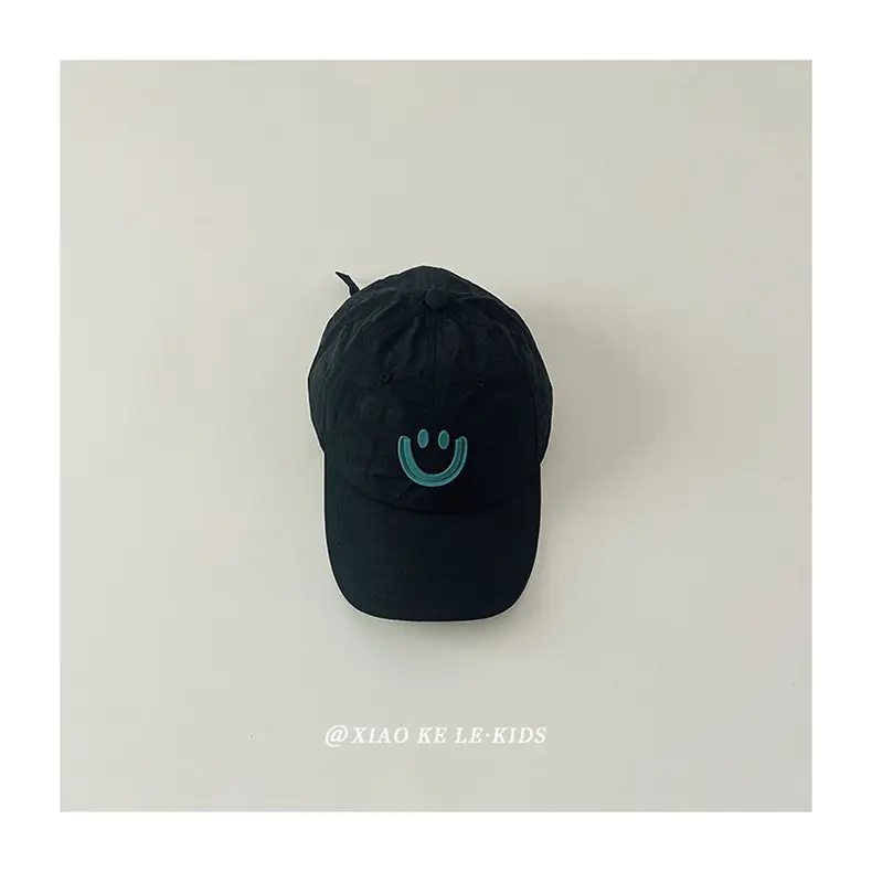 Blue Smile Face Cap for Girls Summer Sunshade — feature 13