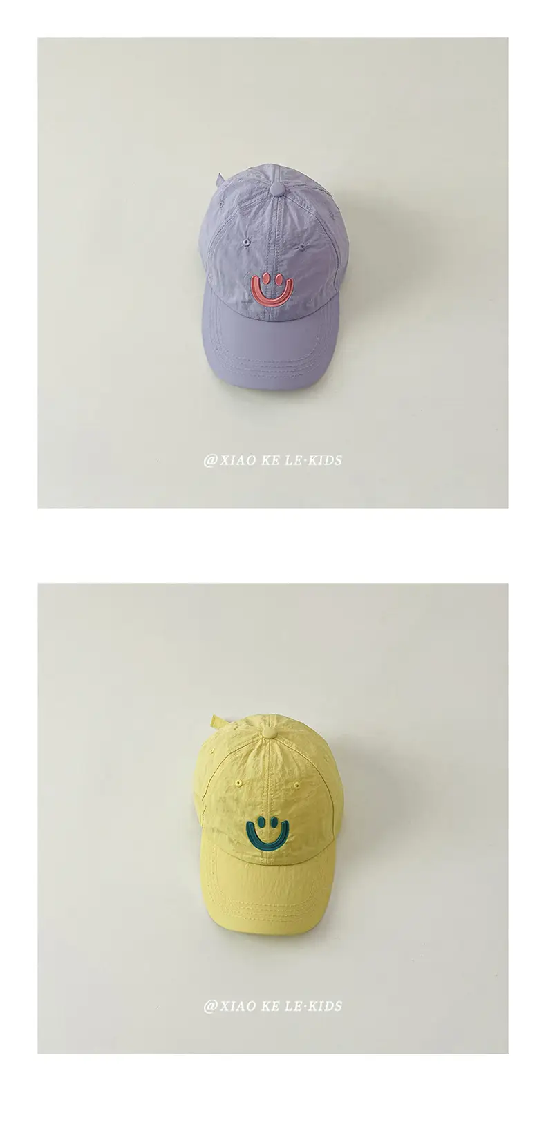 Blue Smile Face Cap for Girls Summer Sunshade — feature 9