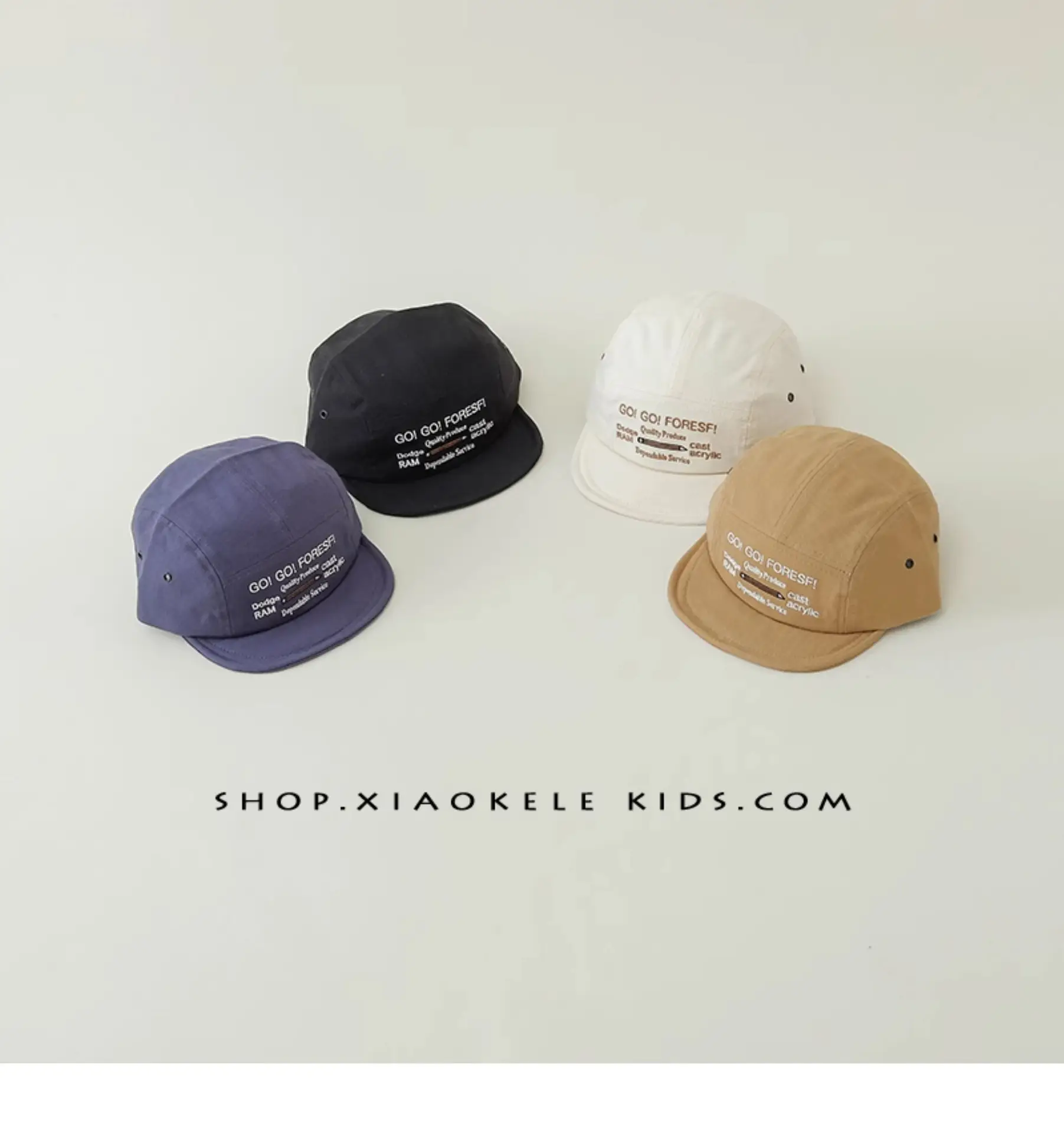 White Western-style Kids Hat with Embroidered Letter — feature 2