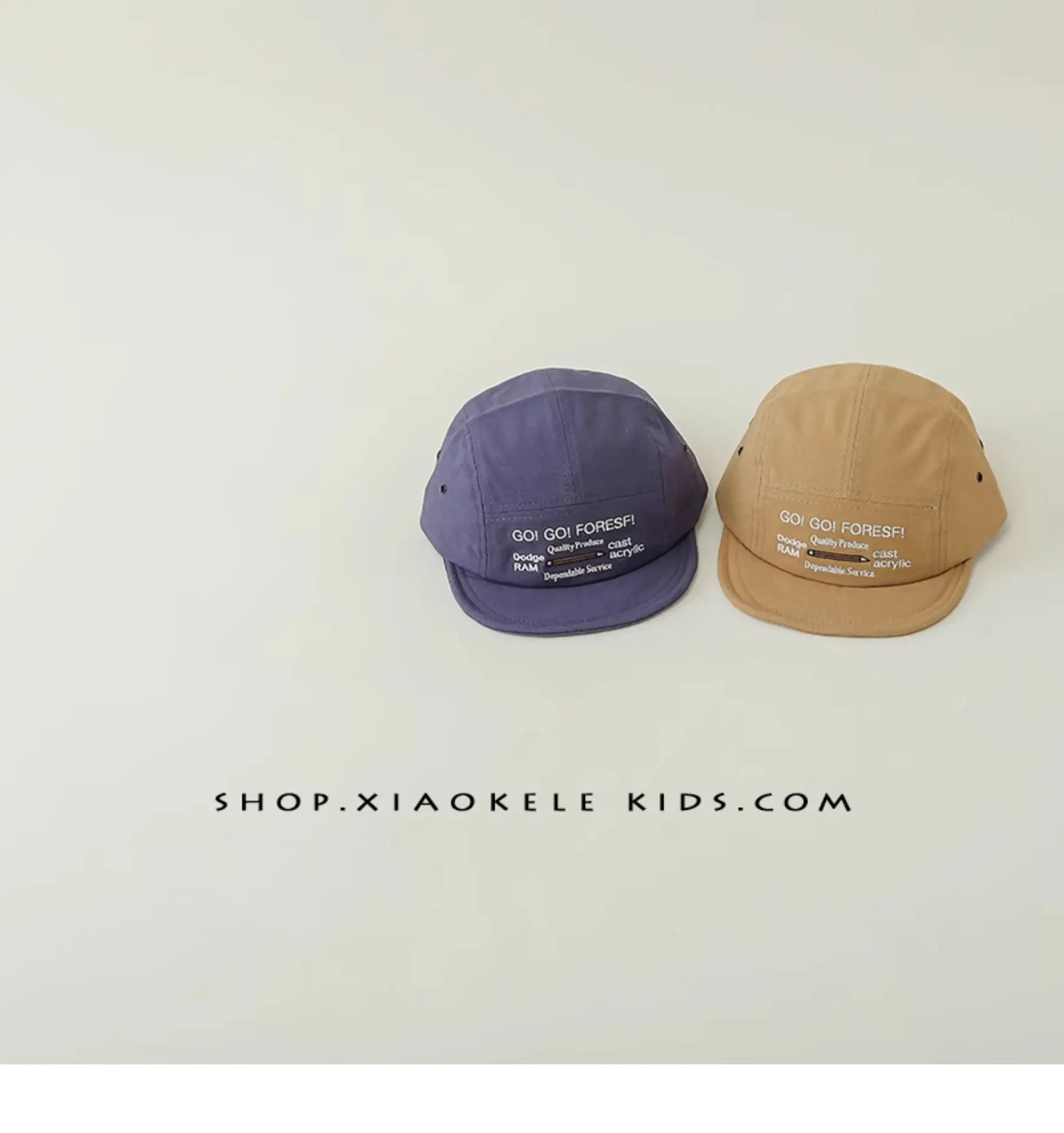 White Western-style Kids Hat with Embroidered Letter — feature 7