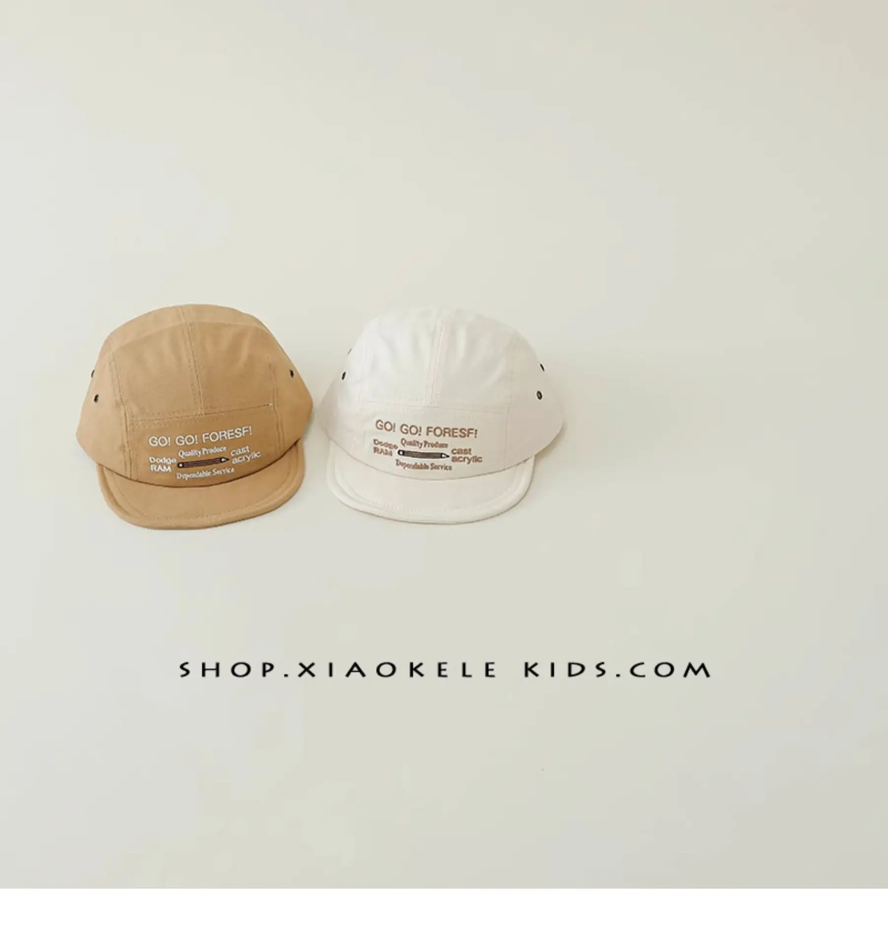 White Western-style Kids Hat with Embroidered Letter — feature 8