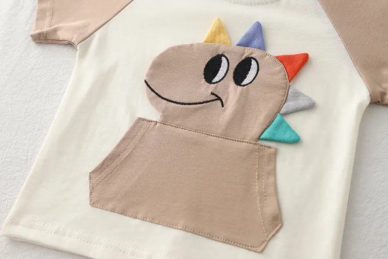 Boys Summer Western T-Shirt Shorts Set Cartoon Design — feature 3