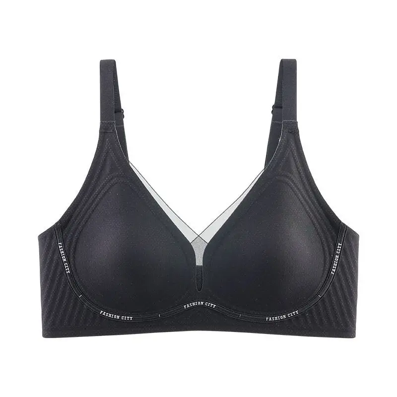 Summer comfortable thin naked seamless hole cup gather pull up sexy bra ABC cup 0.5cm