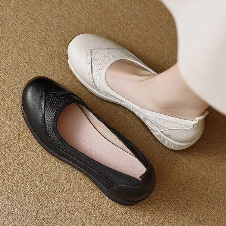 Explosions Soft Sole Comfortable Mother Rocking Women's Shoes 2025 Spring and Summer New Breathable Casual Shallow Mouth Single Shoes Lazy Shoes - Image 5