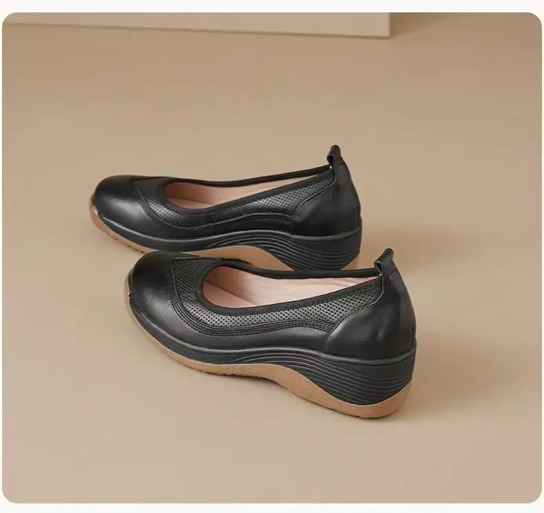 Explosions Soft Sole Comfortable Mother Rocking Women's Shoes 2025 Spring and Summer New Breathable Casual Shallow Mouth Single Shoes Lazy Shoes — feature 10