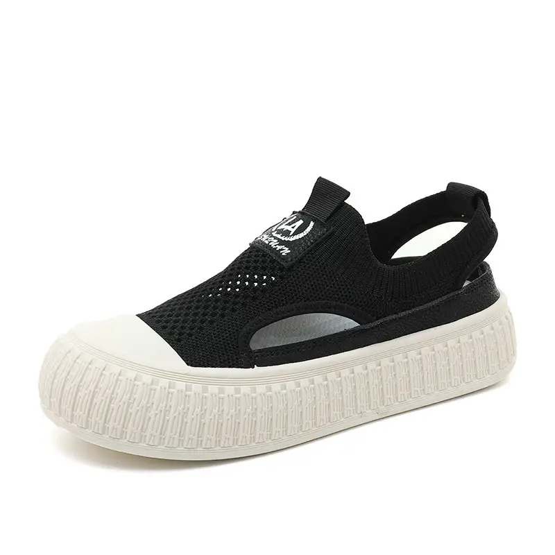 Women White Mesh Slip-On Shoes 2025