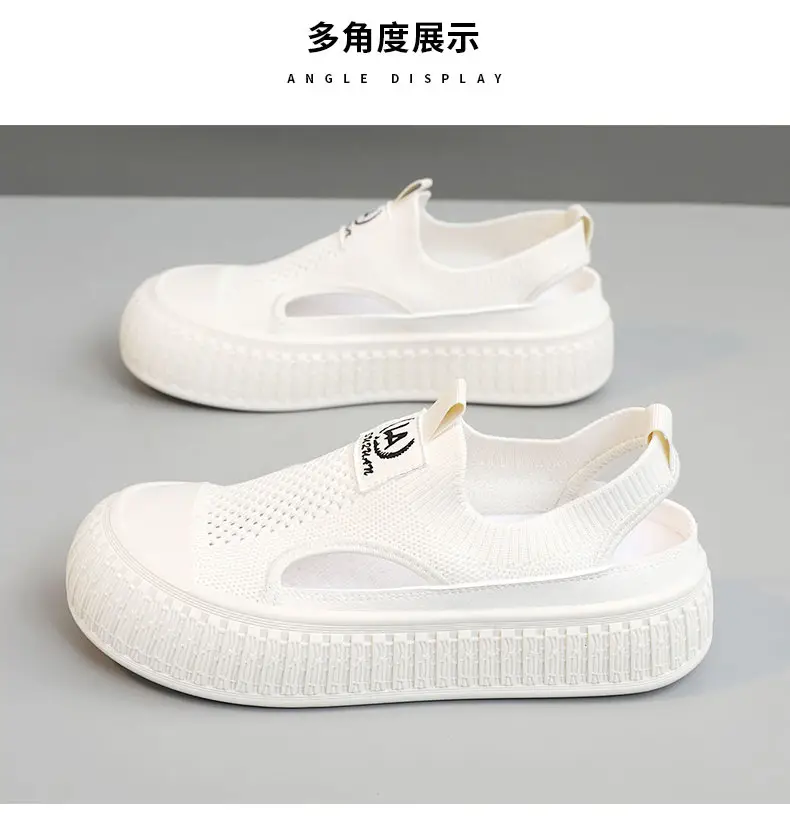 Women White Mesh Slip-On Shoes 2025 — feature 14