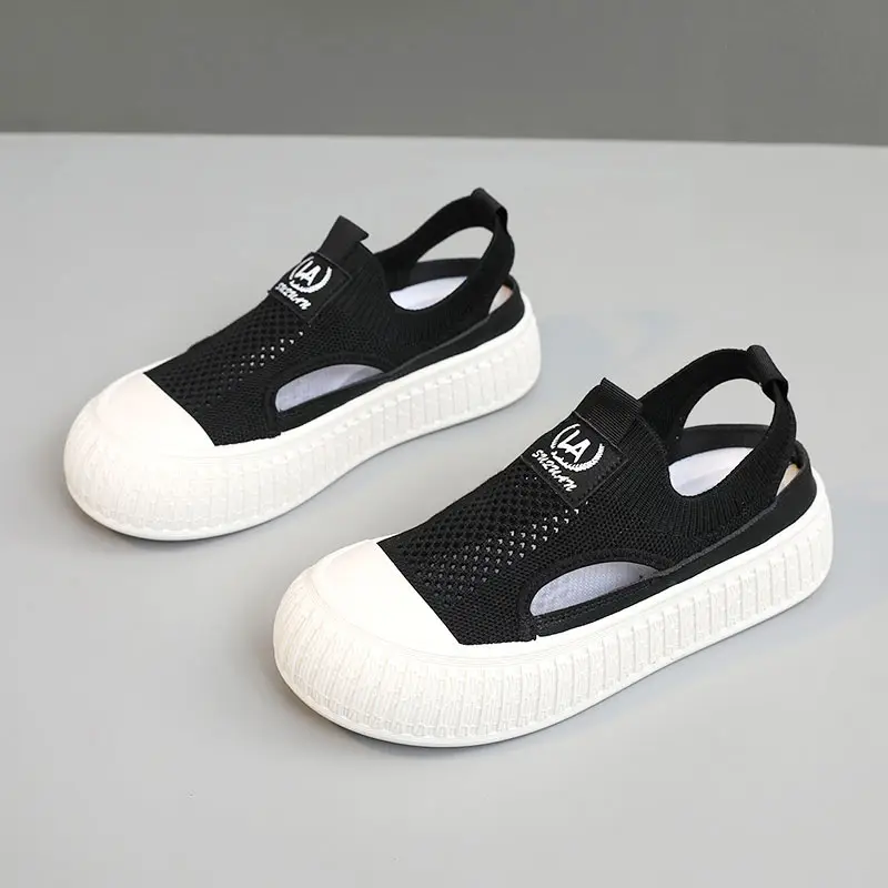 Women White Mesh Slip-On Shoes 2025