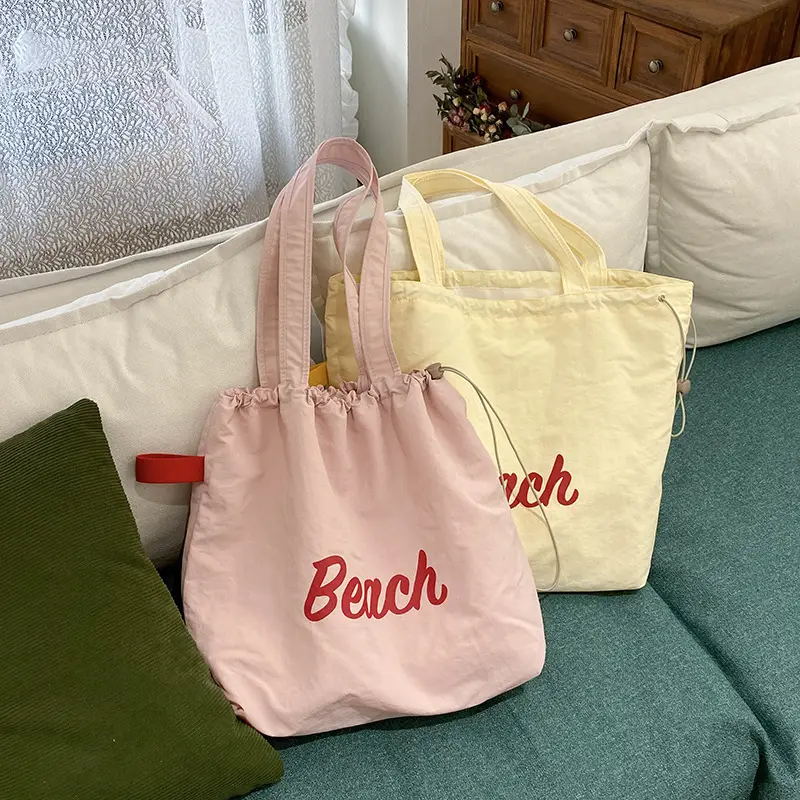 Pink Beach Print Shoulder Bag for Women - Image 14