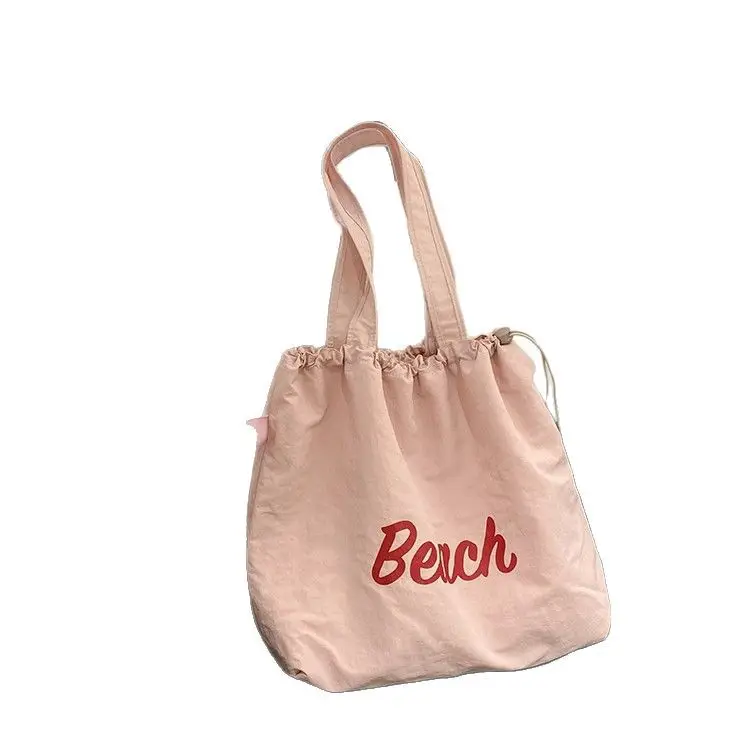 Pink Beach Print Shoulder Bag for Women - Image 15
