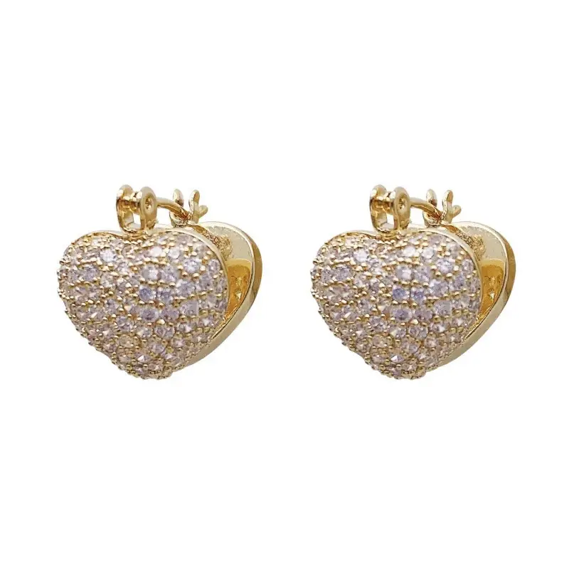 Korean Style Heart Pearl Earrings Summer Light - Image 6