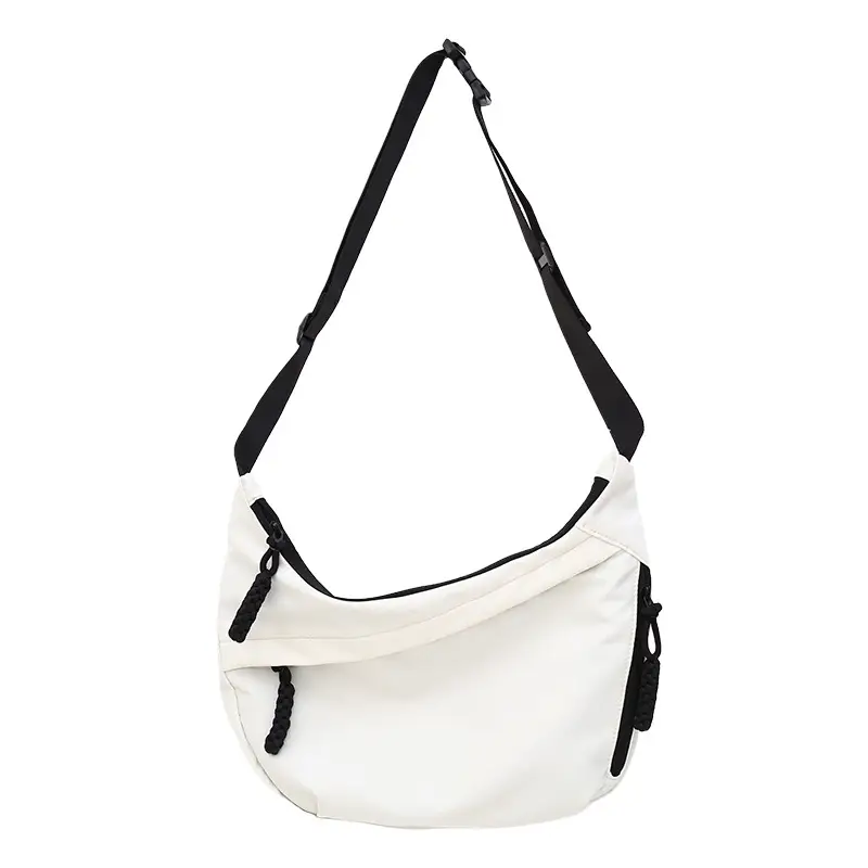 Japanese Style Crossbody Bag Large Capacity Solid Color - Image 9
