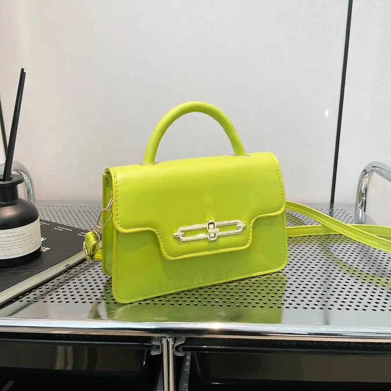 Women's Retro Lock Buckle Shoulder Bag Large Capacity Multi Color - Image 11