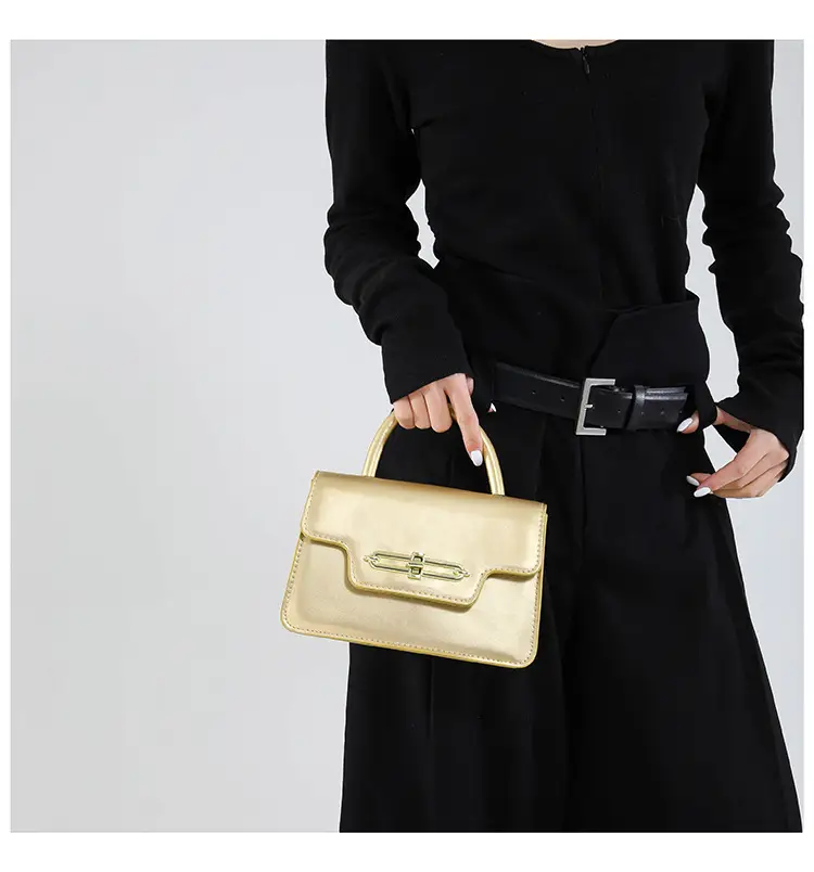 Women's Retro Lock Buckle Shoulder Bag Large Capacity Multi Color — feature 12