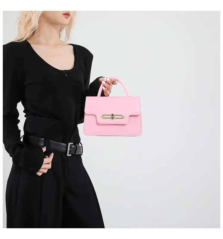Women's Retro Lock Buckle Shoulder Bag Large Capacity Multi Color — feature 14