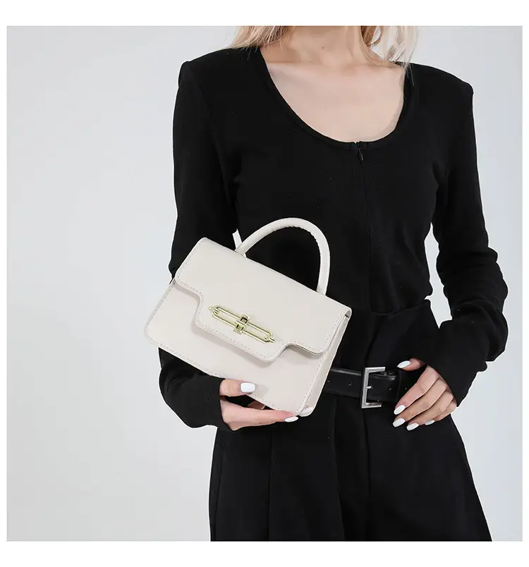 Women's Retro Lock Buckle Shoulder Bag Large Capacity Multi Color — feature 16