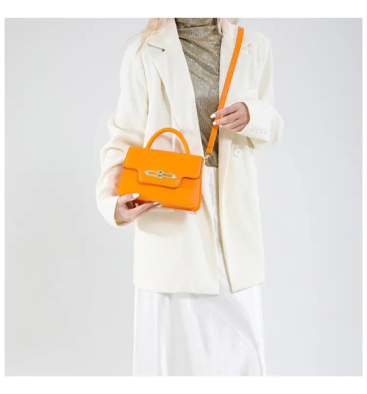 Women's Retro Lock Buckle Shoulder Bag Large Capacity Multi Color — feature 19