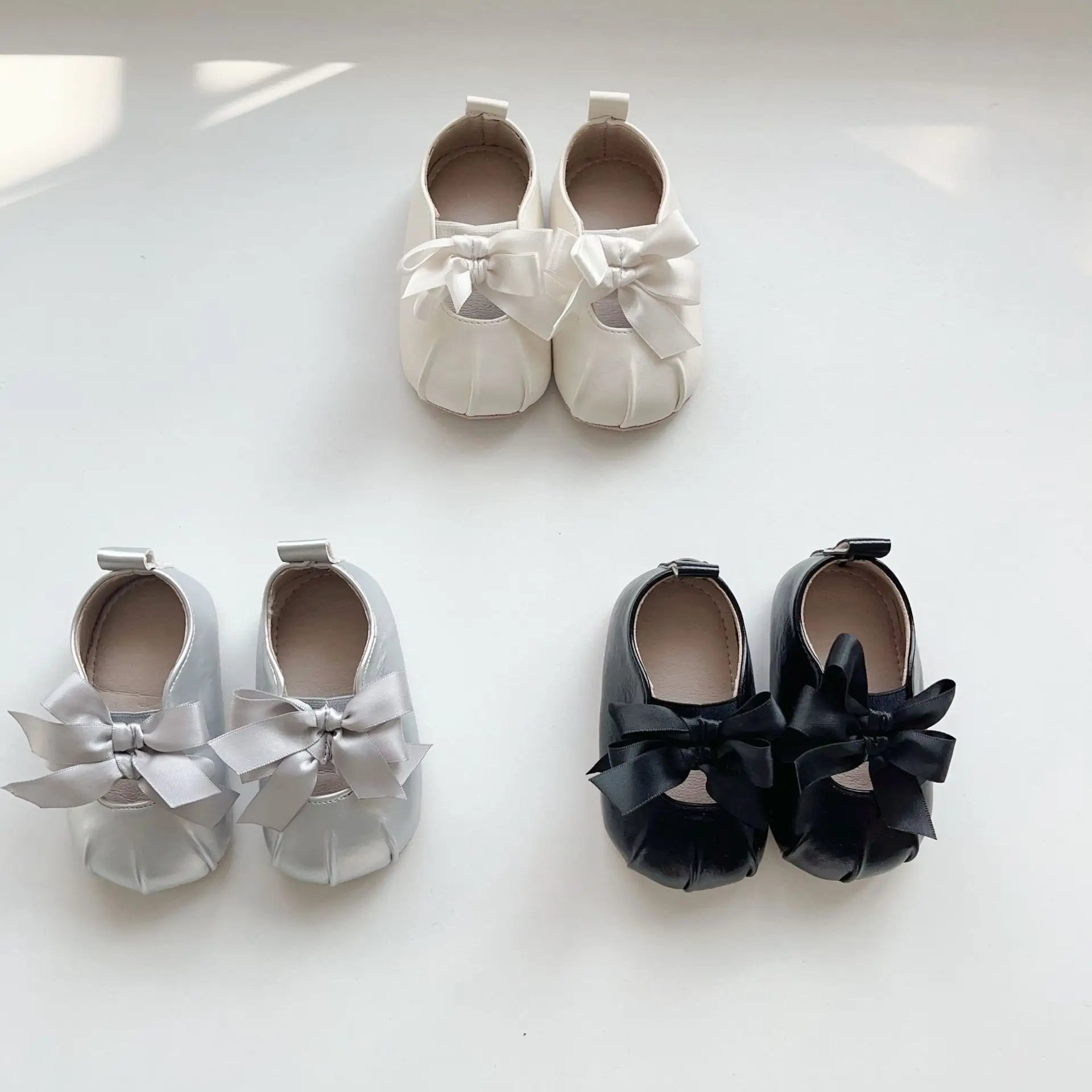 Black Bow Toddler Shoes Korean Style Soft Sole — feature 1