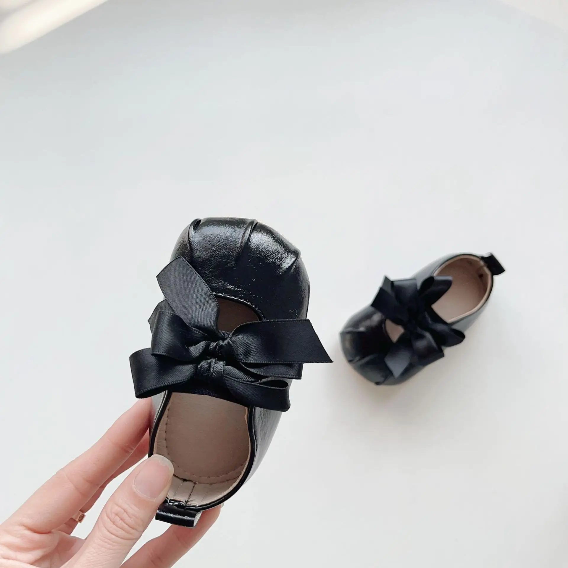 Black Bow Toddler Shoes Korean Style Soft Sole — feature 16