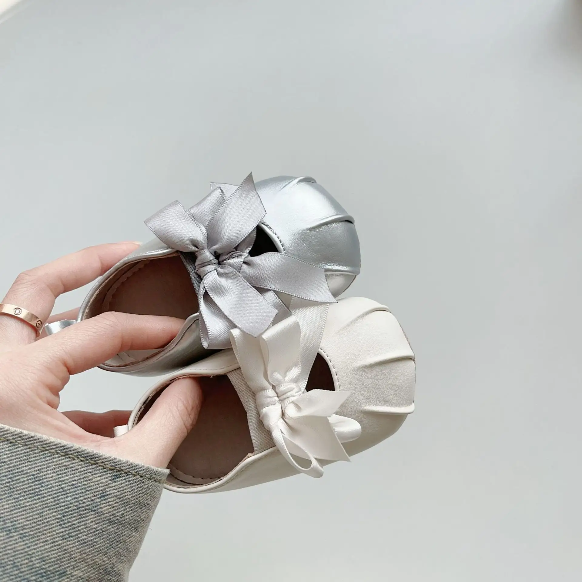 Black Bow Toddler Shoes Korean Style Soft Sole — feature 17