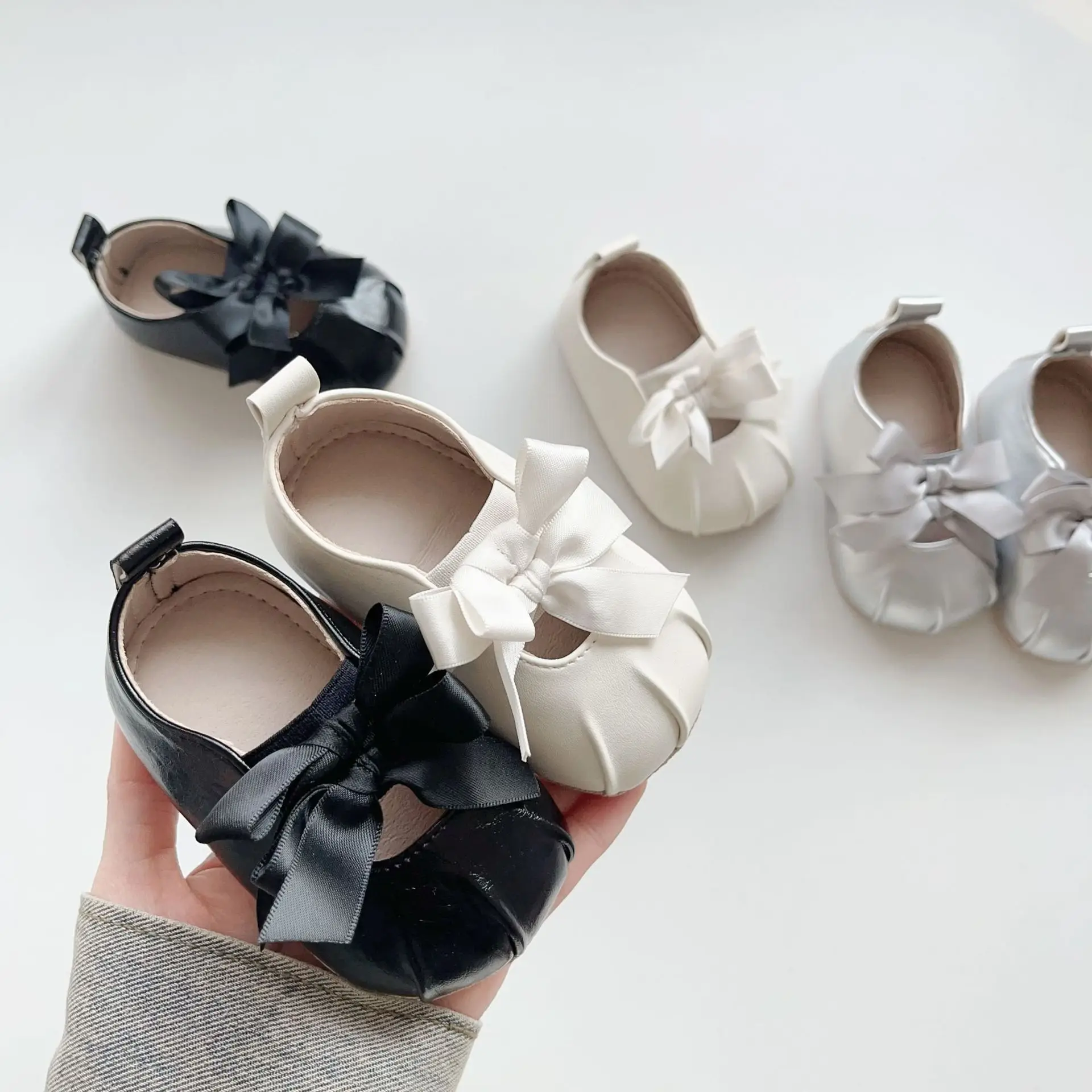 Black Bow Toddler Shoes Korean Style Soft Sole — feature 18