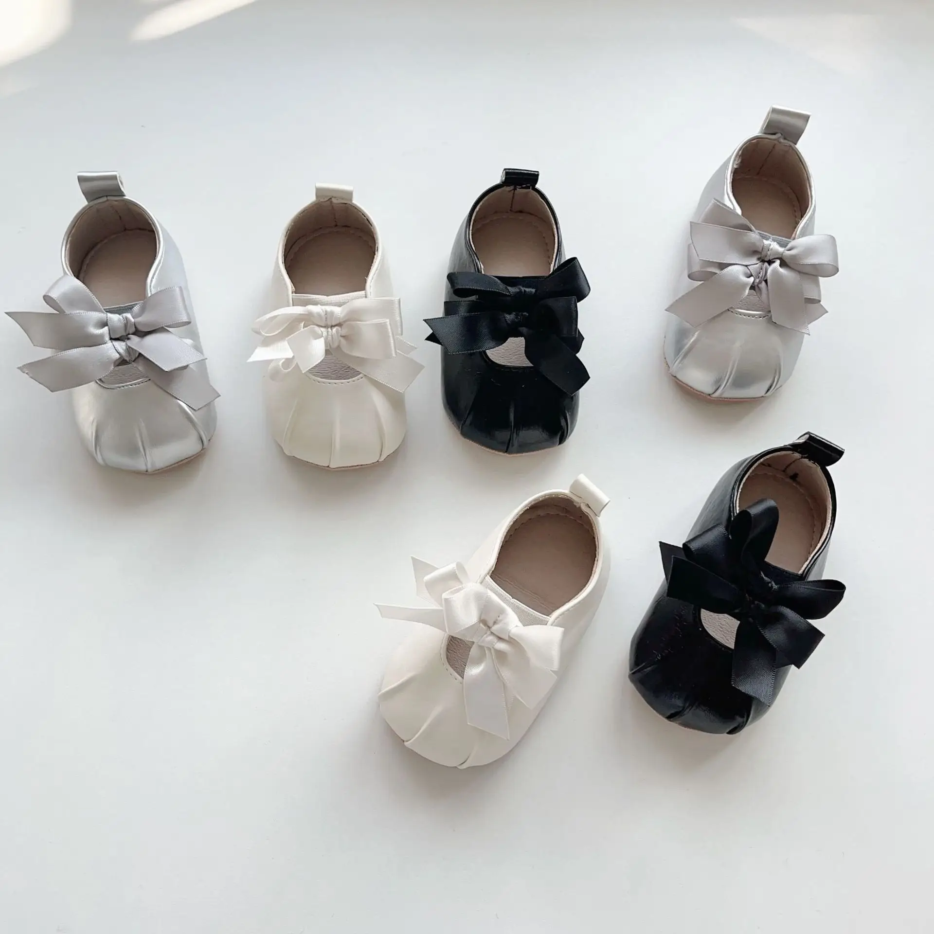 Black Bow Toddler Shoes Korean Style Soft Sole — feature 2