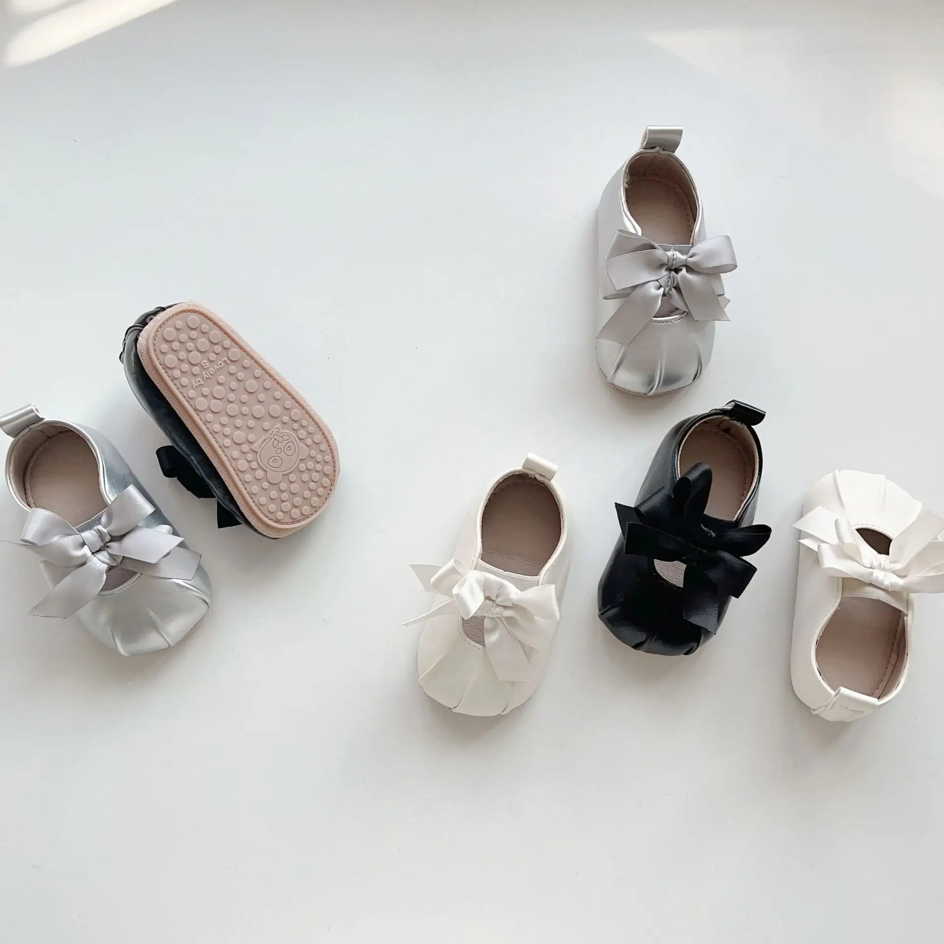 Black Bow Toddler Shoes Korean Style Soft Sole — feature 20