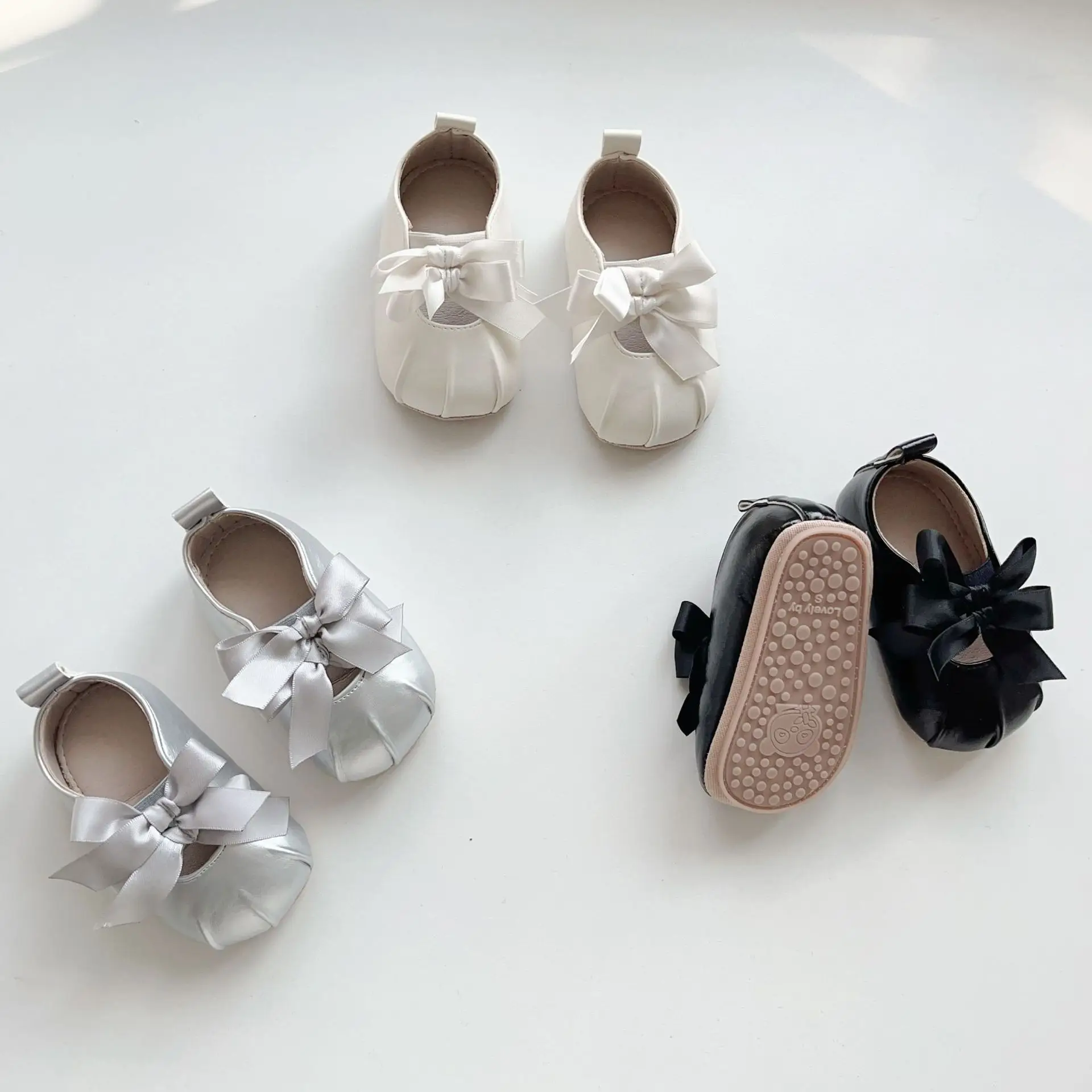 Black Bow Toddler Shoes Korean Style Soft Sole — feature 21