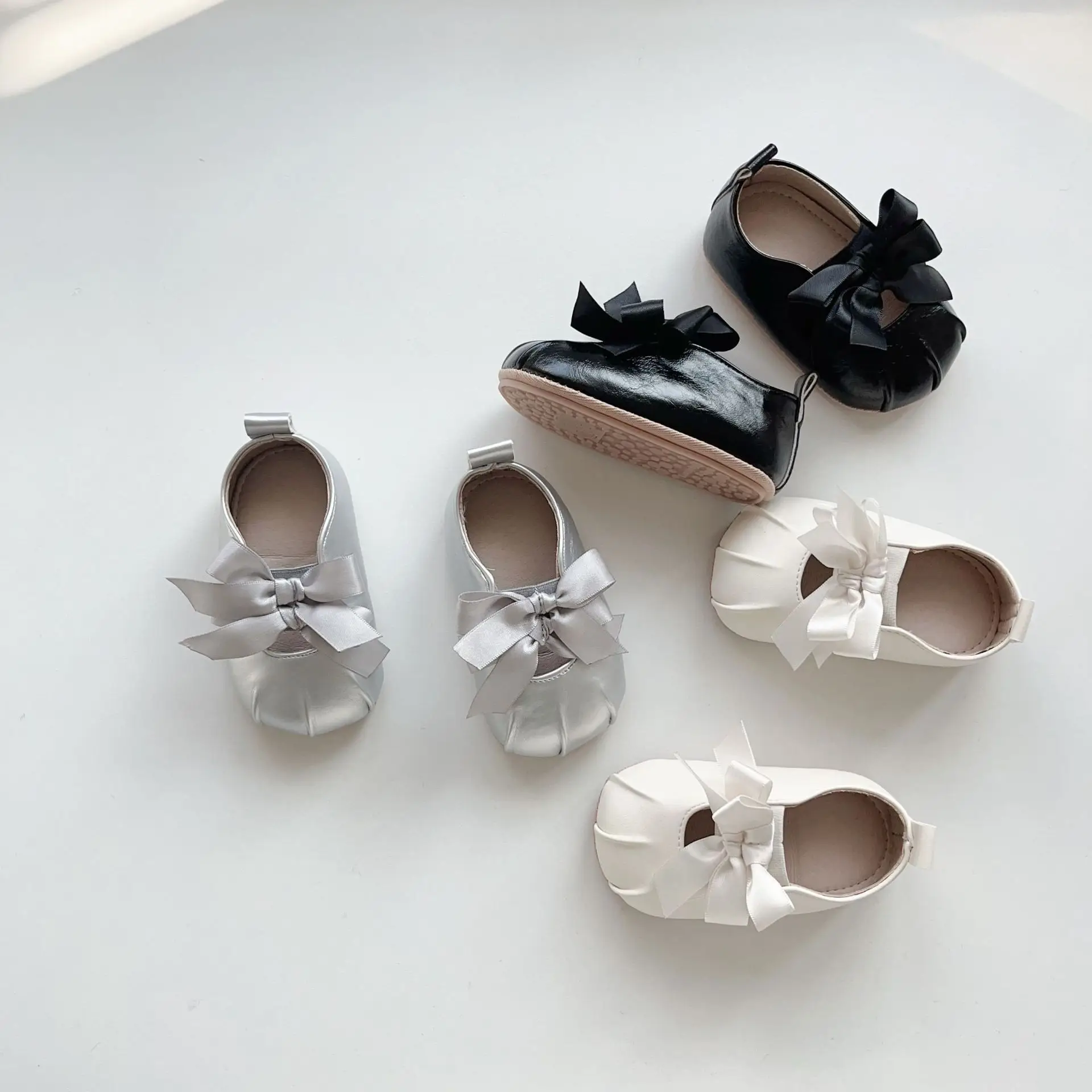 Black Bow Toddler Shoes Korean Style Soft Sole — feature 22