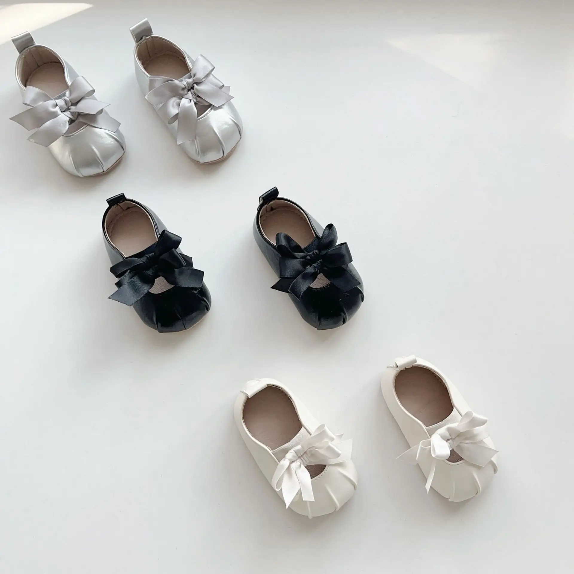 Black Bow Toddler Shoes Korean Style Soft Sole — feature 23