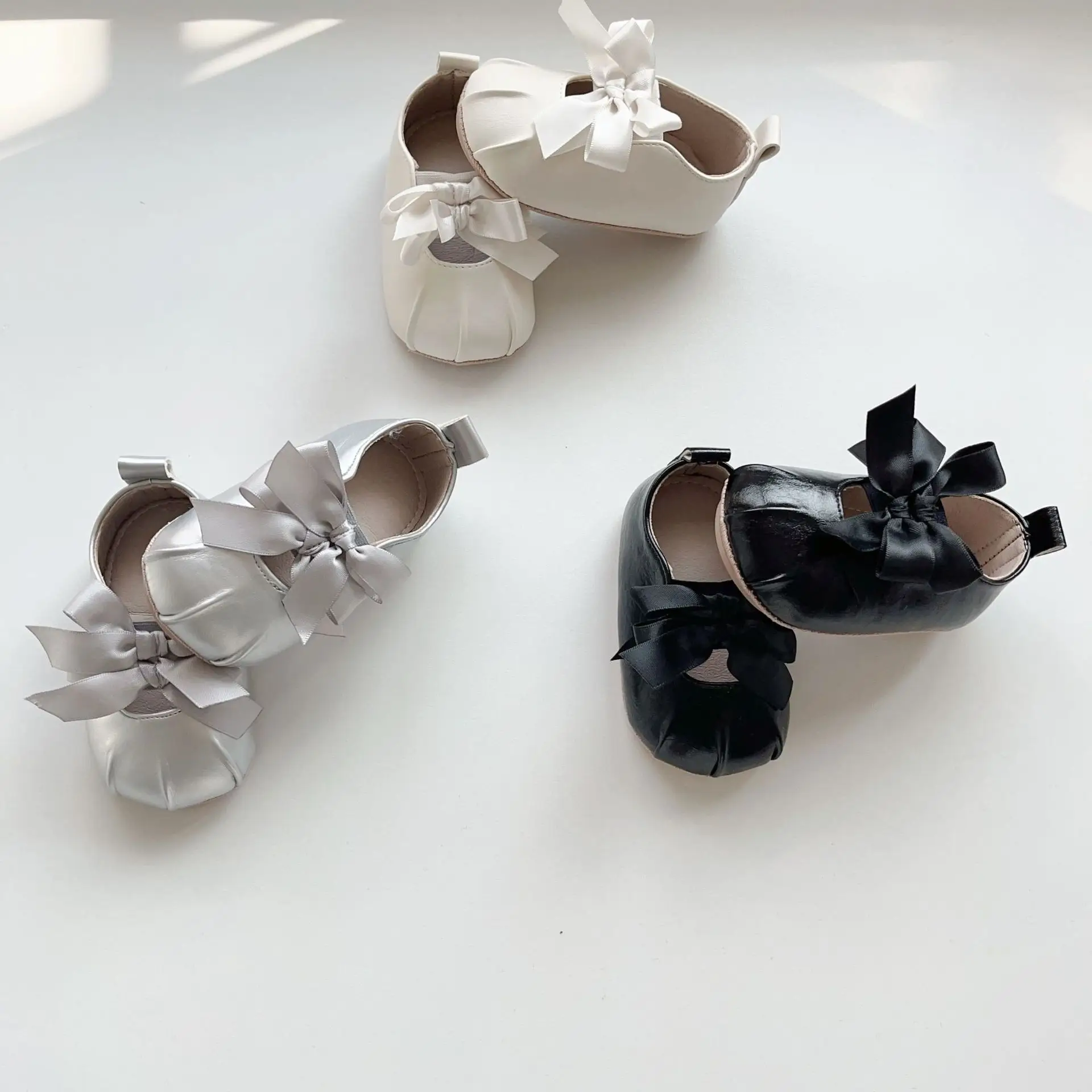 Black Bow Toddler Shoes Korean Style Soft Sole — feature 27