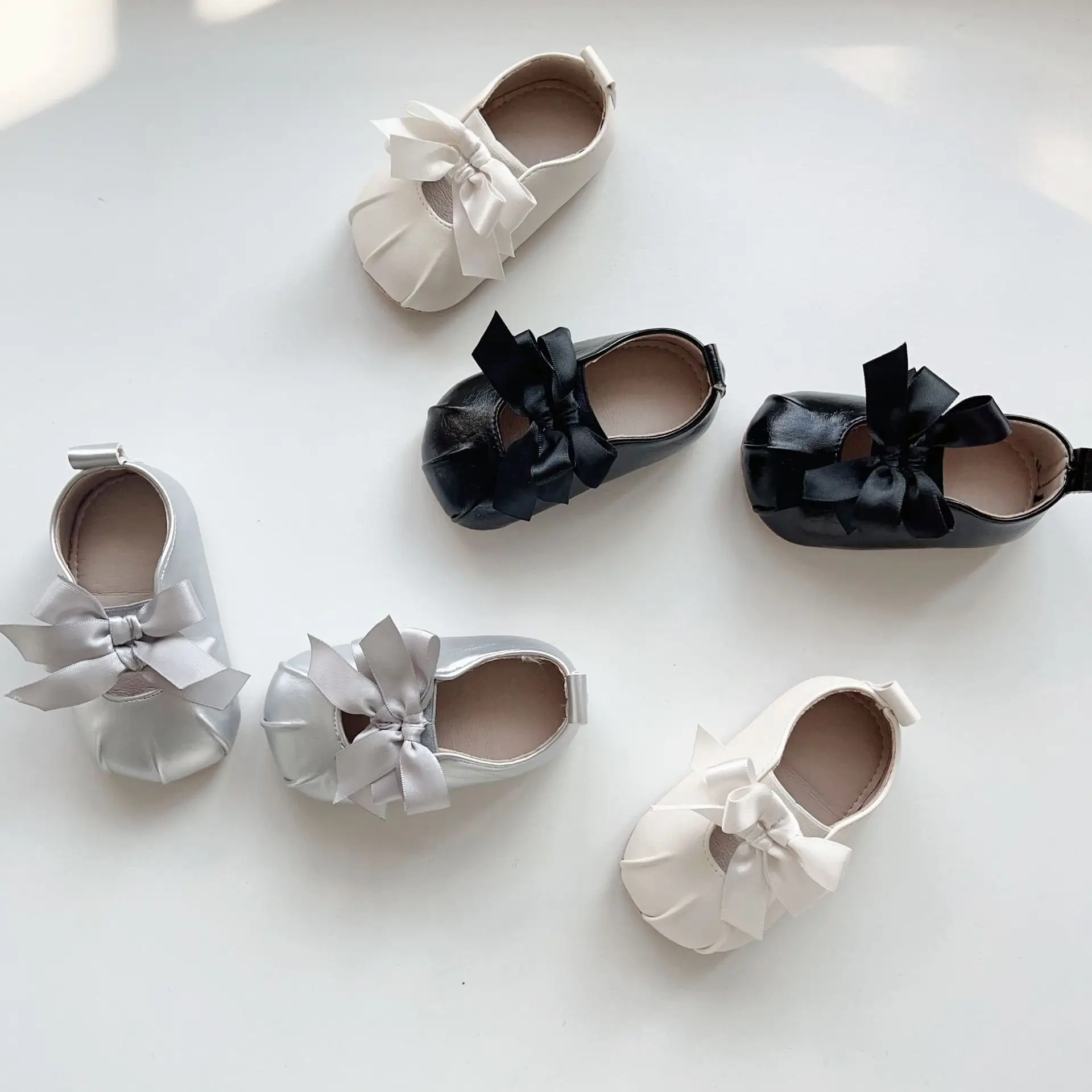 Black Bow Toddler Shoes Korean Style Soft Sole — feature 29