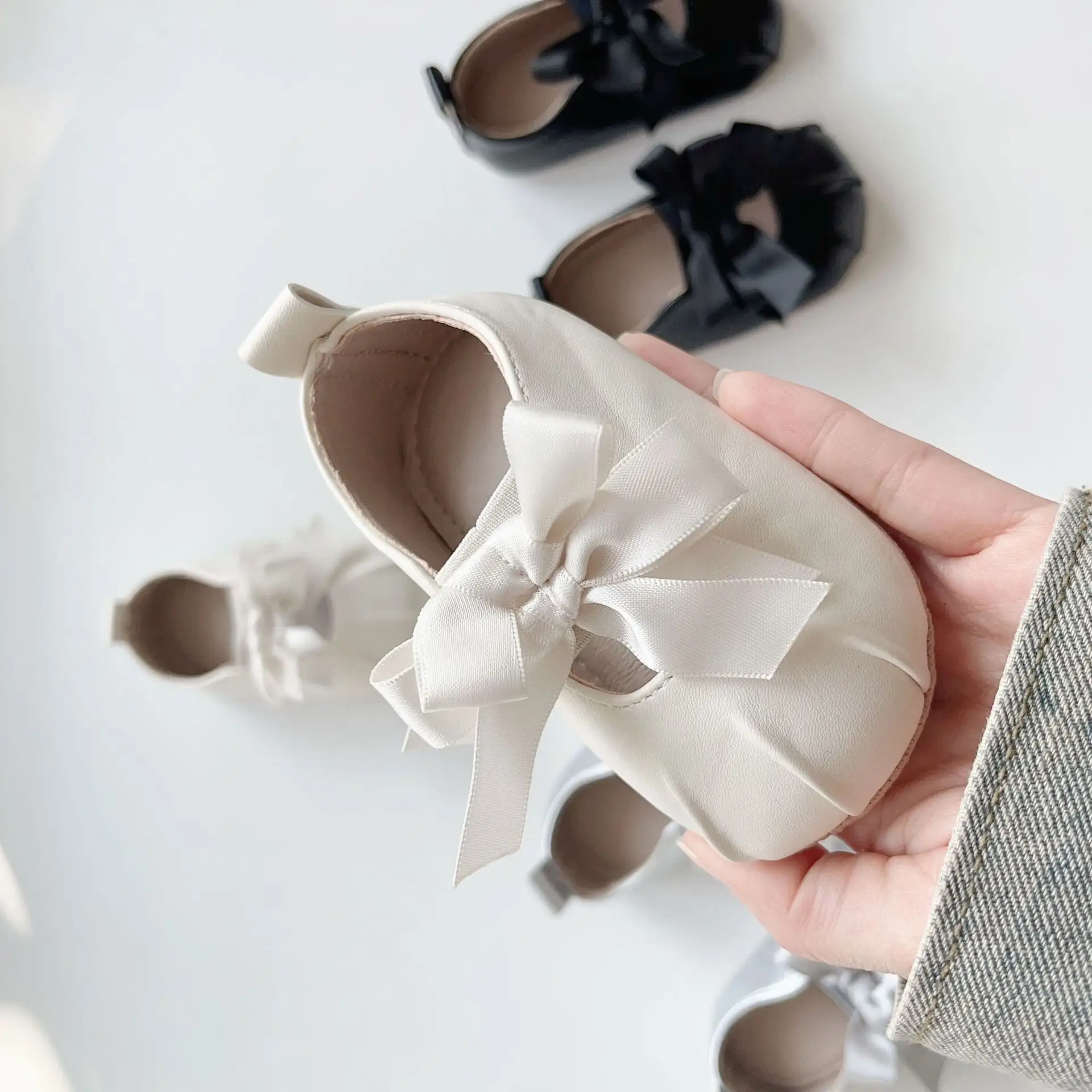Black Bow Toddler Shoes Korean Style Soft Sole — feature 7