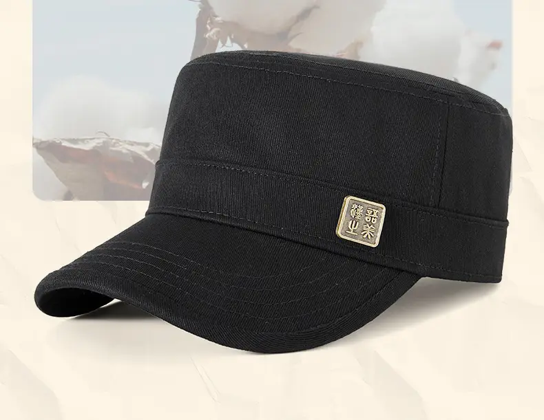 Men's Olive Green Flat Cap Sunshade Hat — feature 24